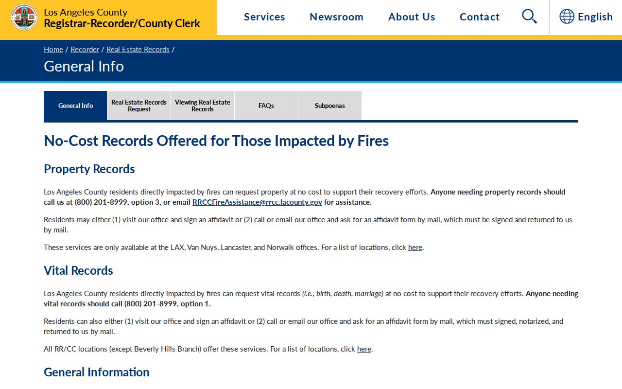 Inglewood people search through Los Angeles County real estate records